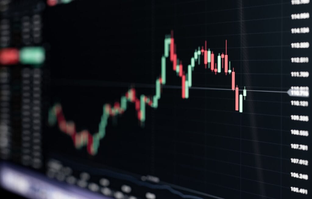 stock-market-graph-chart-on-digital-led-display